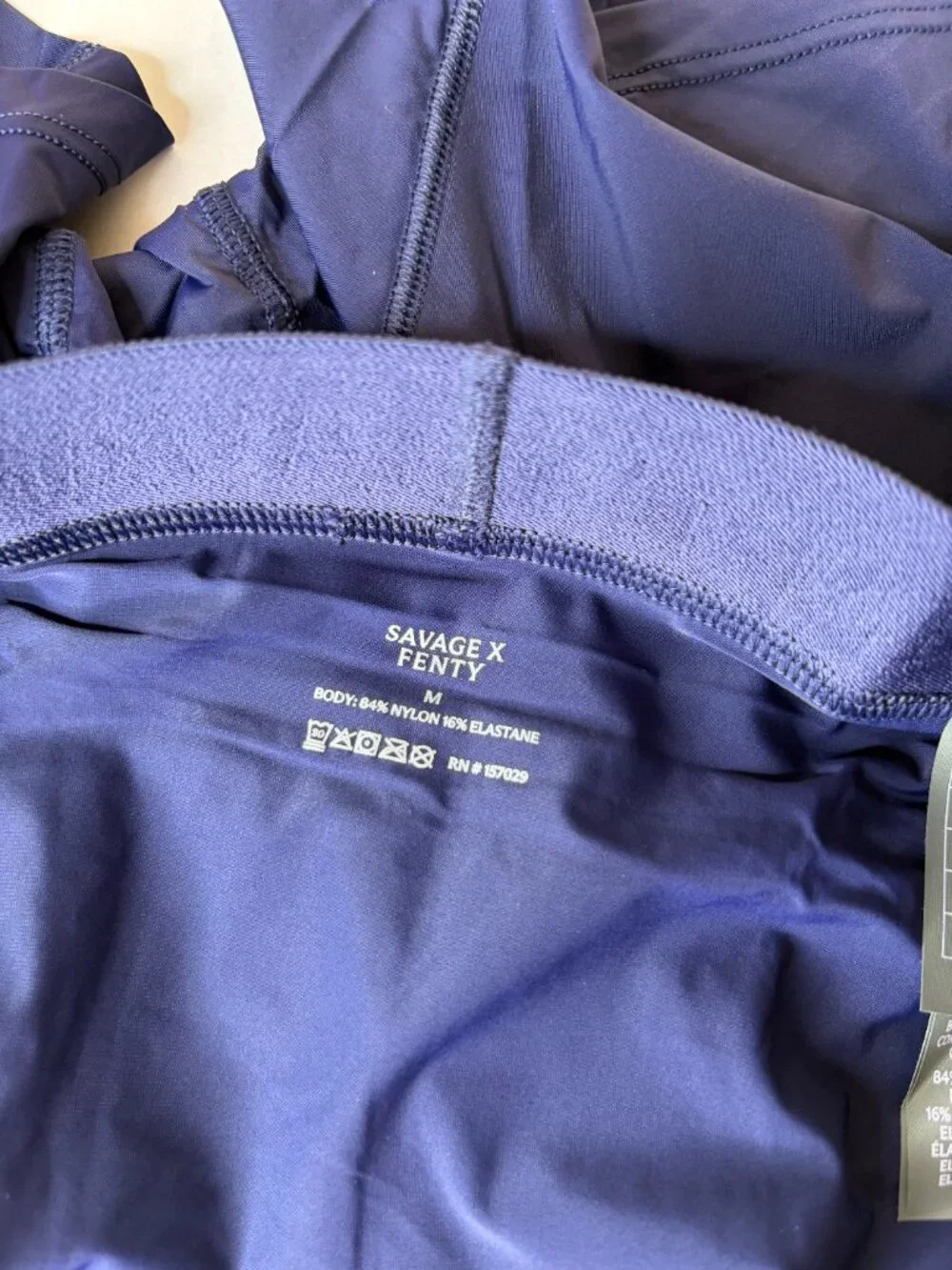 New Savage x Fenty Shadow Fit Boxer Briefs Blue Size M